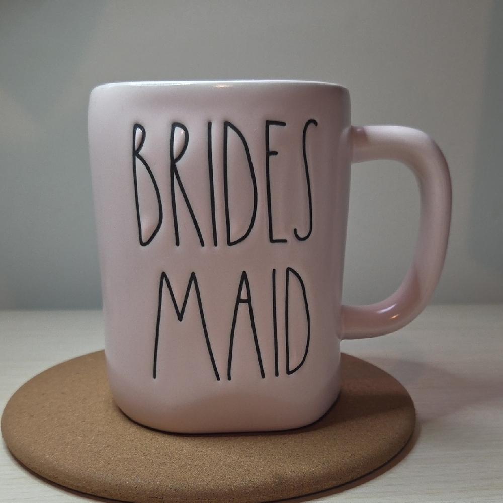Rae Dunn Pale Pink Ceramic Bridesmaid Mug